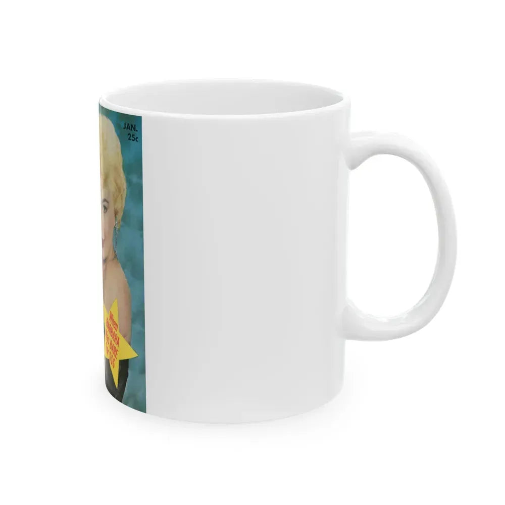 Barbara Nichols #20 - Mag. Cover (Vintage Female Icon) White Coffee Mug - Go Mug Yourself