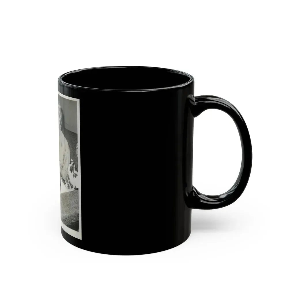 Barbara Nichols #210 (Vintage Female Icon) Black Coffee Mug - Go Mug Yourself