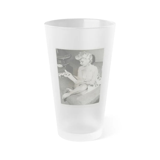 Barbara Nichols #210 (Vintage Female Icon) Frosted Pint Glass 16oz-16oz-Frosted-Go Mug Yourself