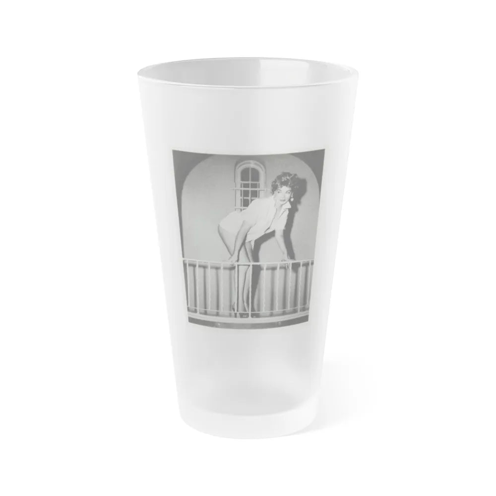 Barbara Nichols #217 (Vintage Female Icon) Frosted Pint Glass 16oz-16oz-Frosted-Go Mug Yourself