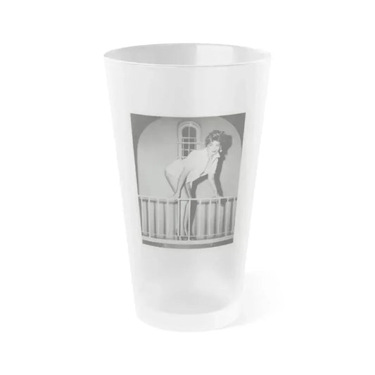 Barbara Nichols #217 (Vintage Female Icon) Frosted Pint Glass 16oz 16oz Frosted - Go Mug Yourself