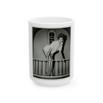 Barbara Nichols #217 (Vintage Female Icon) White Coffee Mug 15oz - Go Mug Yourself