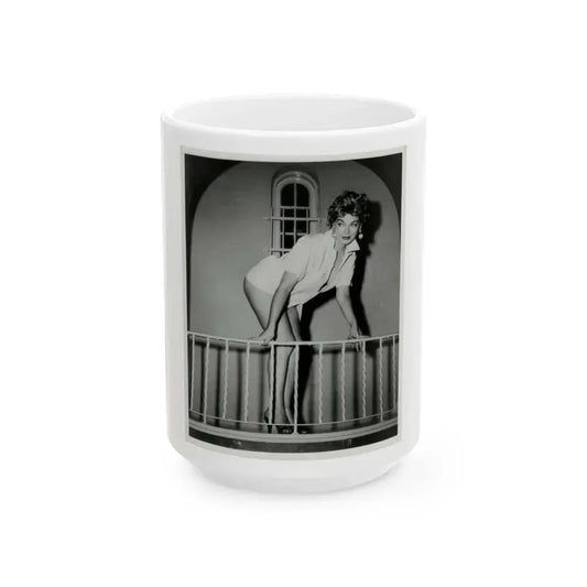 Barbara Nichols #217 (Vintage Female Icon) White Coffee Mug 15oz - Go Mug Yourself