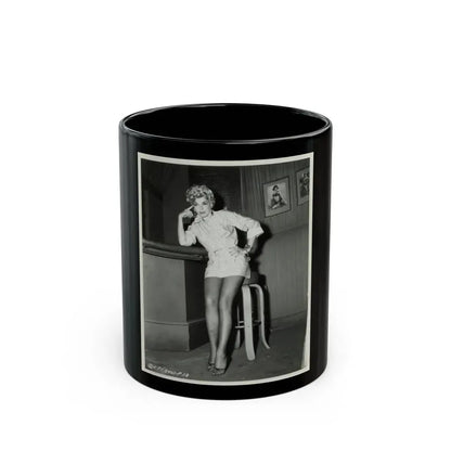 Barbara Nichols #223 (Vintage Female Icon) Black Coffee Mug 11oz - Go Mug Yourself