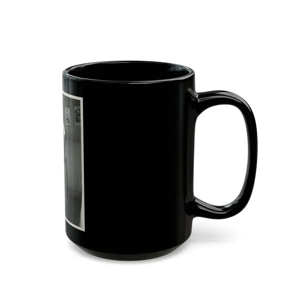 Barbara Nichols #223 (Vintage Female Icon) Black Coffee Mug - Go Mug Yourself