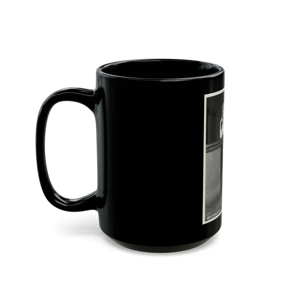 Barbara Nichols #223 (Vintage Female Icon) Black Coffee Mug - Go Mug Yourself