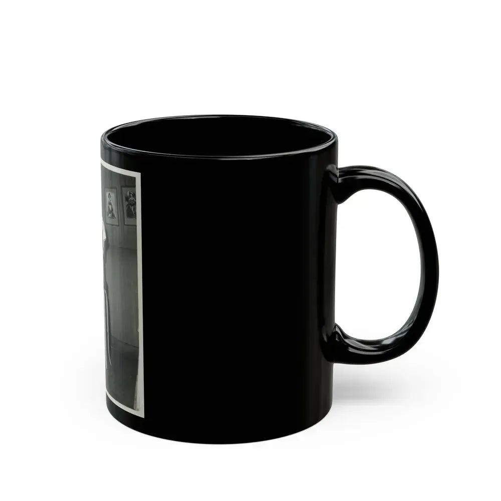 Barbara Nichols #223 (Vintage Female Icon) Black Coffee Mug - Go Mug Yourself