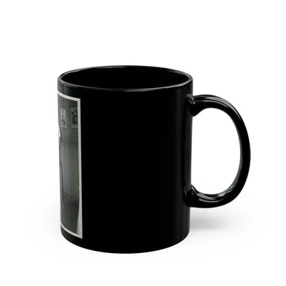 Barbara Nichols #223 (Vintage Female Icon) Black Coffee Mug - Go Mug Yourself