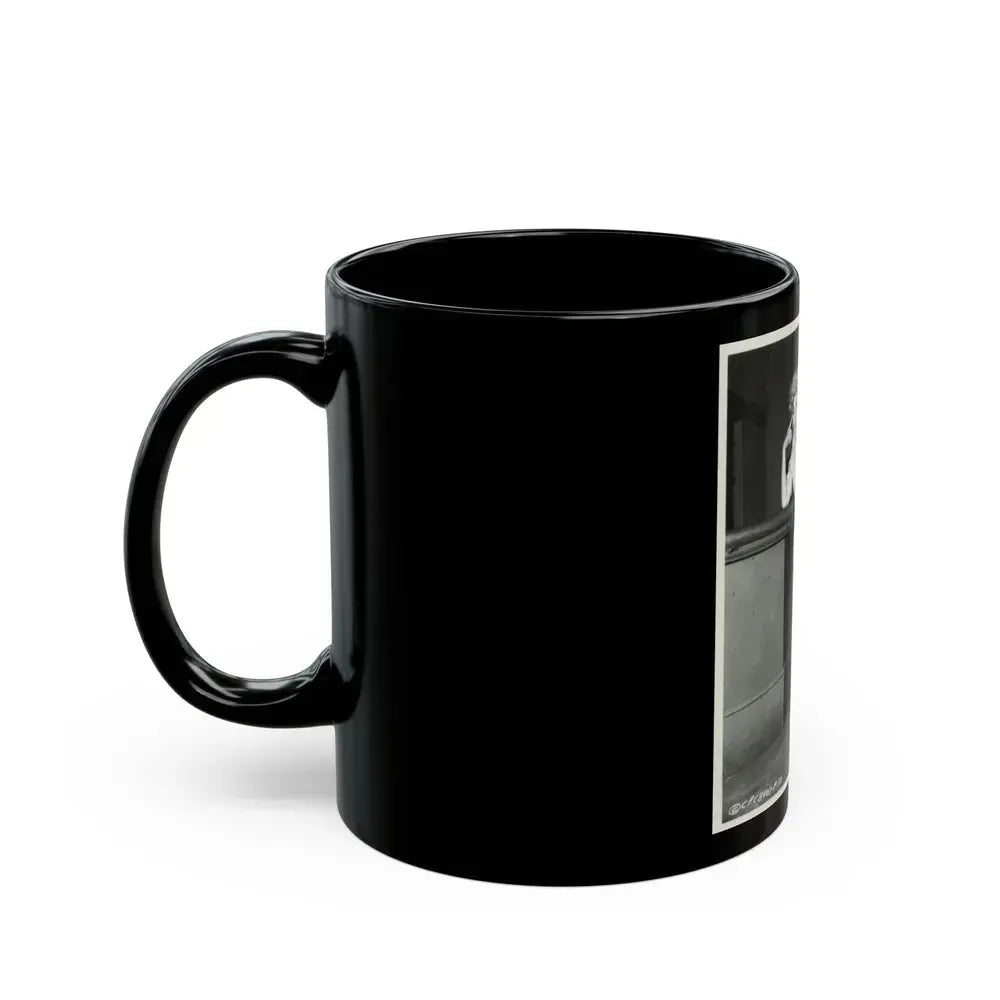 Barbara Nichols #223 (Vintage Female Icon) Black Coffee Mug - Go Mug Yourself
