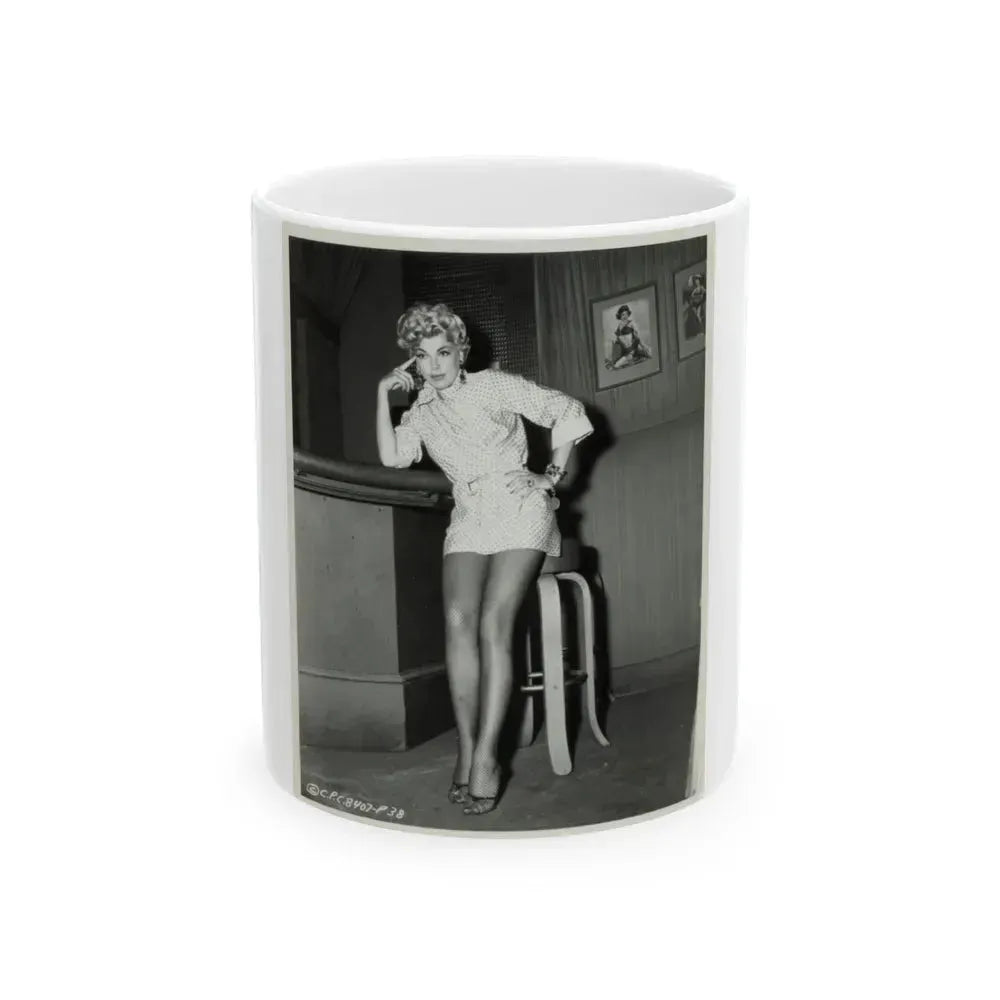 Barbara Nichols #223 (Vintage Female Icon) White Coffee Mug 11oz - Go Mug Yourself