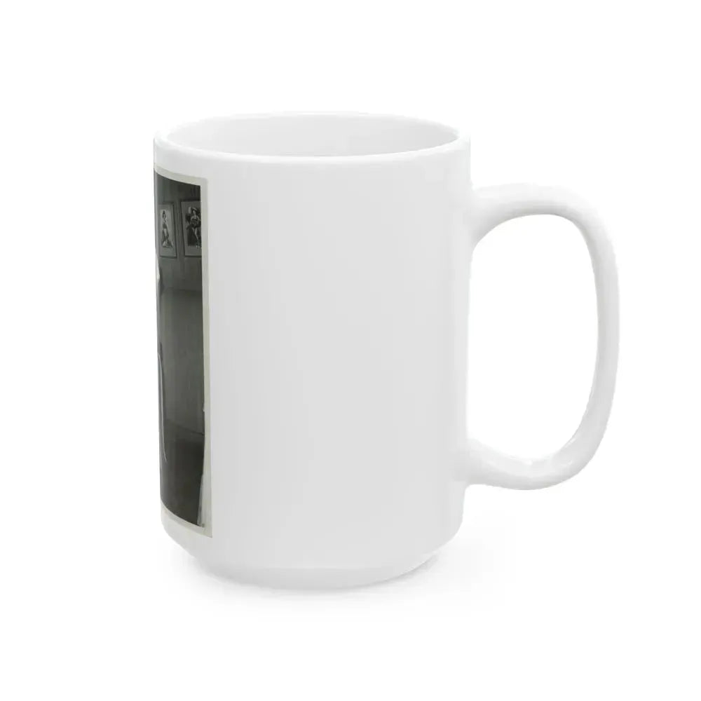 Barbara Nichols #223 (Vintage Female Icon) White Coffee Mug - Go Mug Yourself