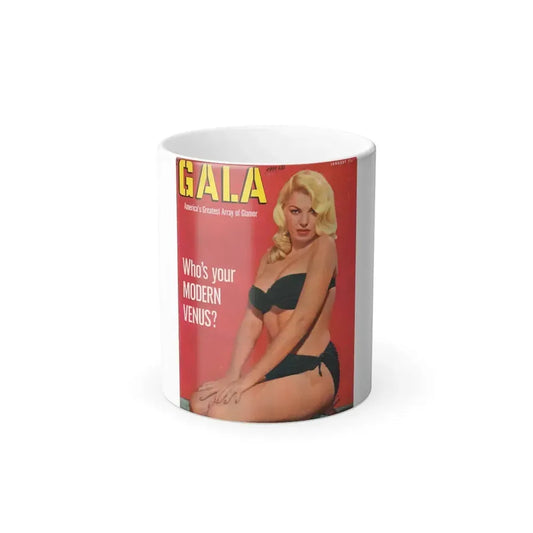 Barbara Nichols #226 - Mag. Cover (Vintage Female Icon) Color Changing Mug 11oz 11oz - Go Mug Yourself