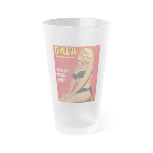 Barbara Nichols #226 - Mag. Cover (Vintage Female Icon) Frosted Pint Glass 16oz 16oz Frosted - Go Mug Yourself