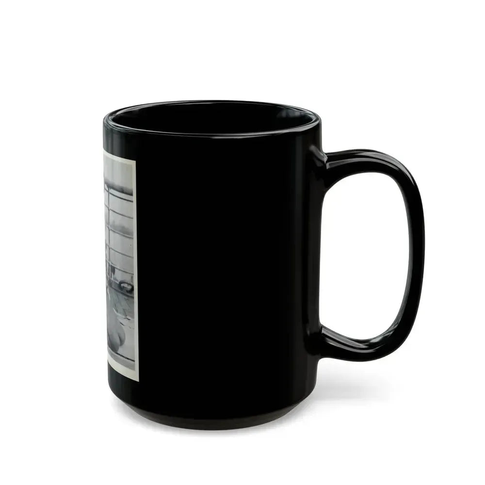 Barbara Nichols #232 (Vintage Female Icon) Black Coffee Mug - Go Mug Yourself