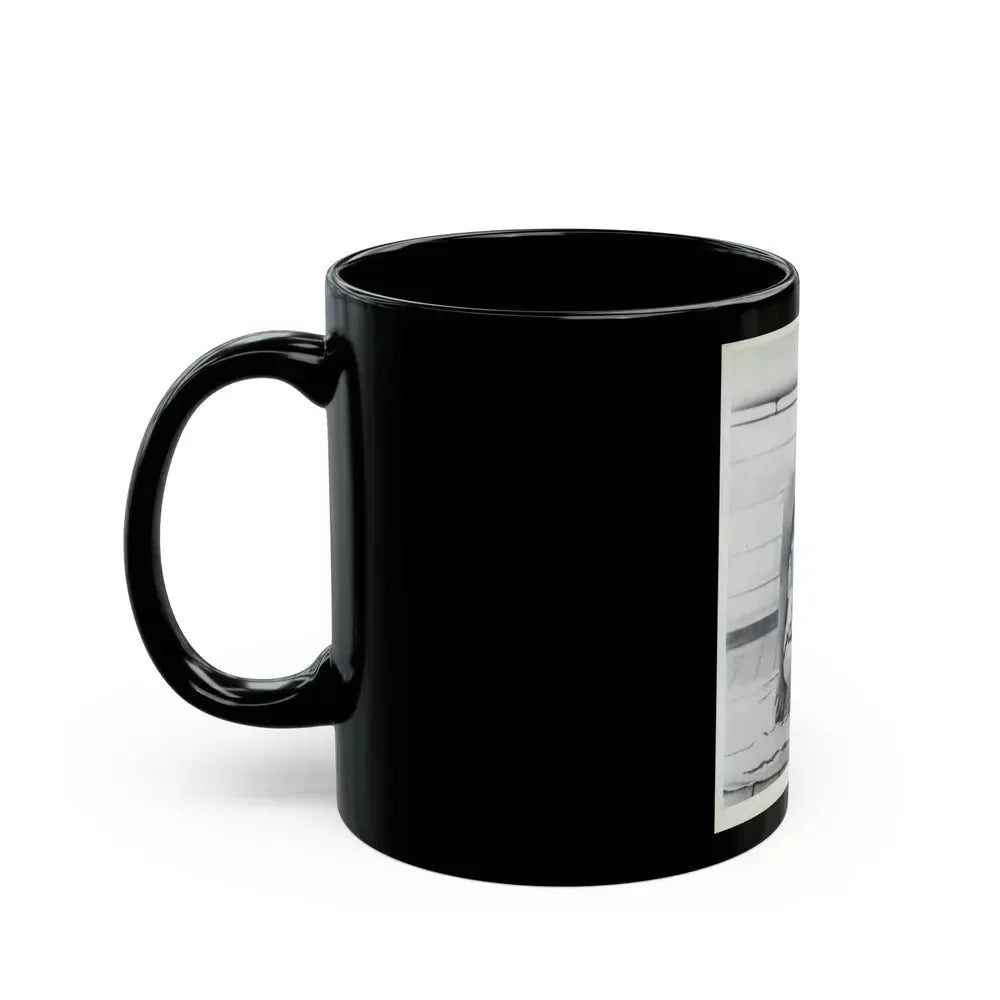 Barbara Nichols #232 (Vintage Female Icon) Black Coffee Mug - Go Mug Yourself