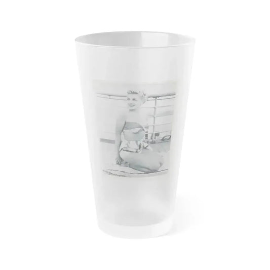 Barbara Nichols #232 (Vintage Female Icon) Frosted Pint Glass 16oz 16oz Frosted - Go Mug Yourself