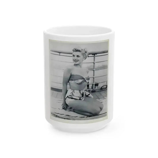 Barbara Nichols #232 (Vintage Female Icon) White Coffee Mug 15oz - Go Mug Yourself