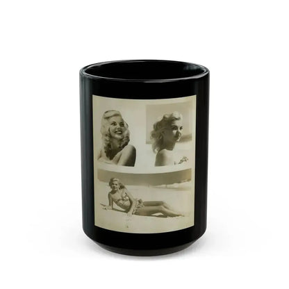 Barbara Nichols #233 (Vintage Female Icon) Black Coffee Mug 15oz - Go Mug Yourself