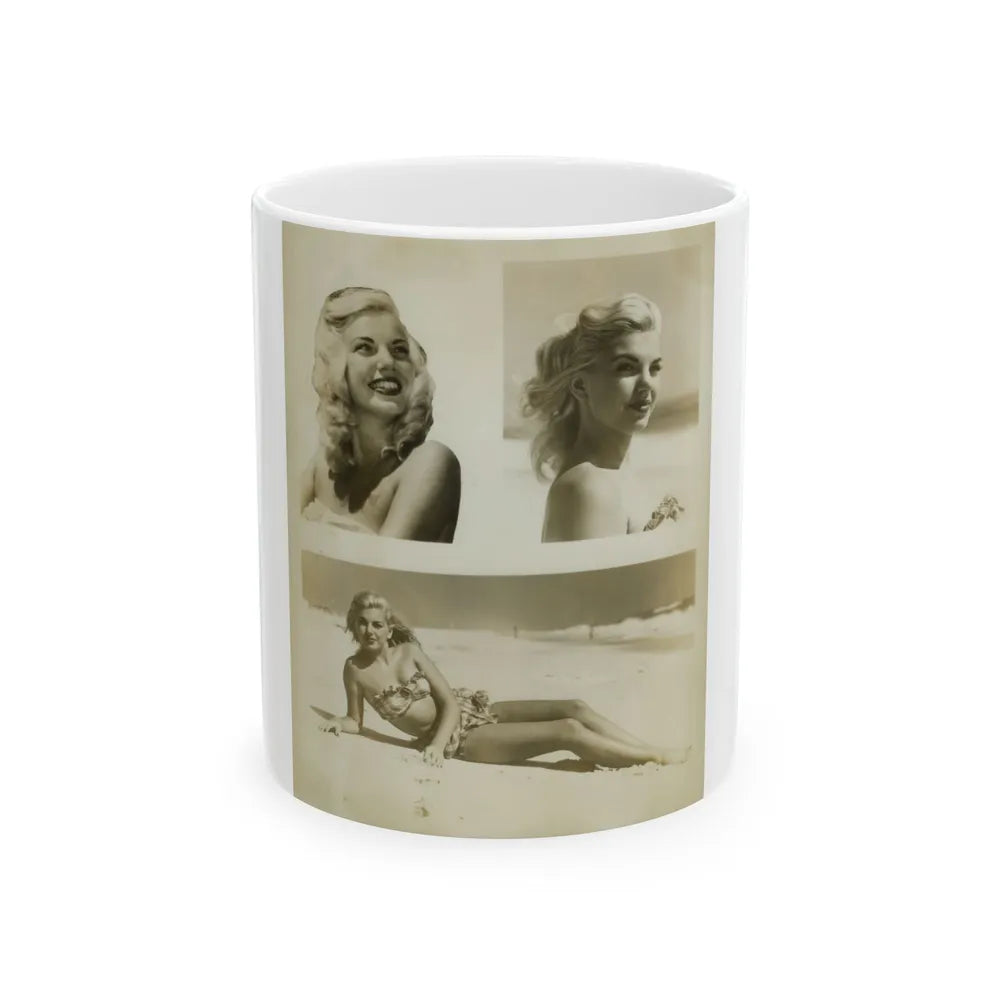 Barbara Nichols #233 (Vintage Female Icon) White Coffee Mug-11oz-Go Mug Yourself