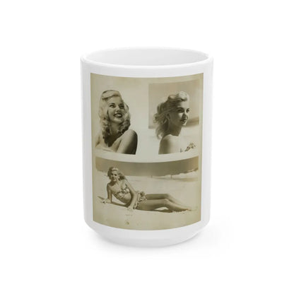 Barbara Nichols #233 (Vintage Female Icon) White Coffee Mug-15oz-Go Mug Yourself