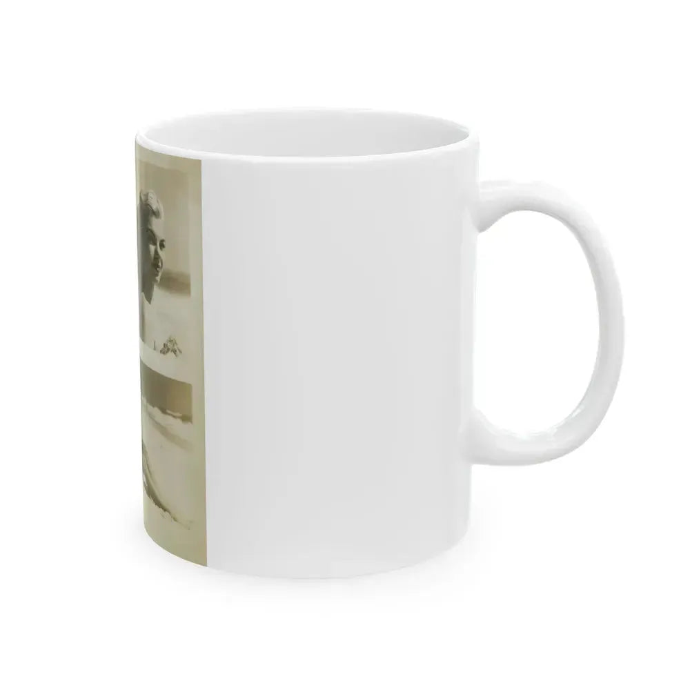 Barbara Nichols #233 (Vintage Female Icon) White Coffee Mug - Go Mug Yourself
