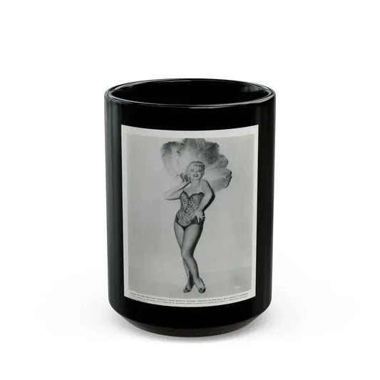 Barbara Nichols #240 (Vintage Female Icon) Black Coffee Mug 15oz - Go Mug Yourself