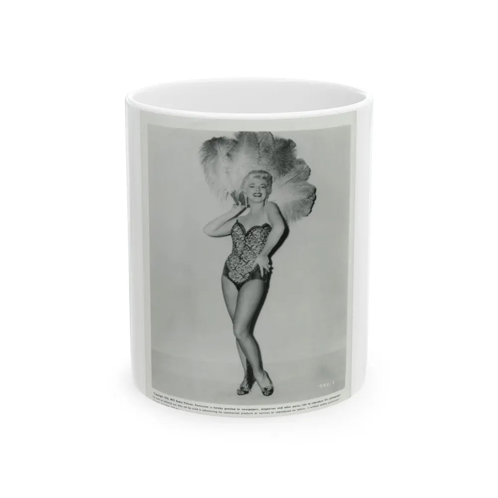 Barbara Nichols #240 (Vintage Female Icon) White Coffee Mug-11oz-Go Mug Yourself