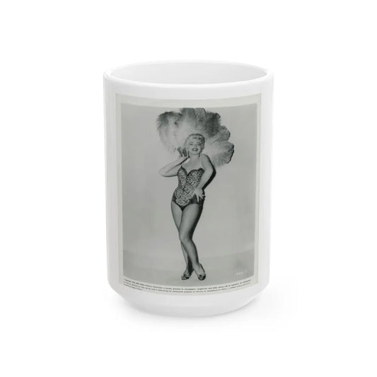 Barbara Nichols #240 (Vintage Female Icon) White Coffee Mug-15oz-Go Mug Yourself