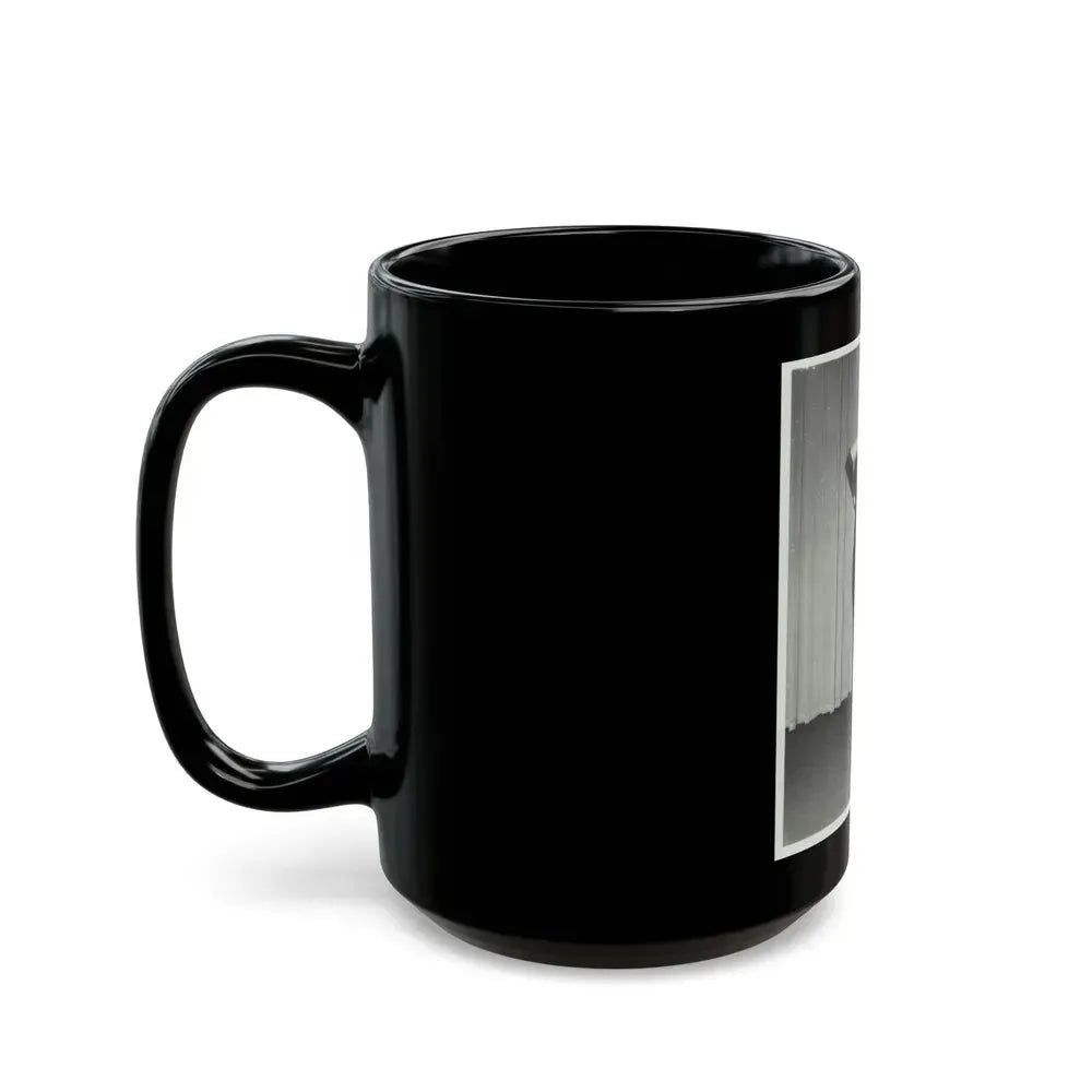 Barbara Nichols #243 (Vintage Female Icon) Black Coffee Mug - Go Mug Yourself