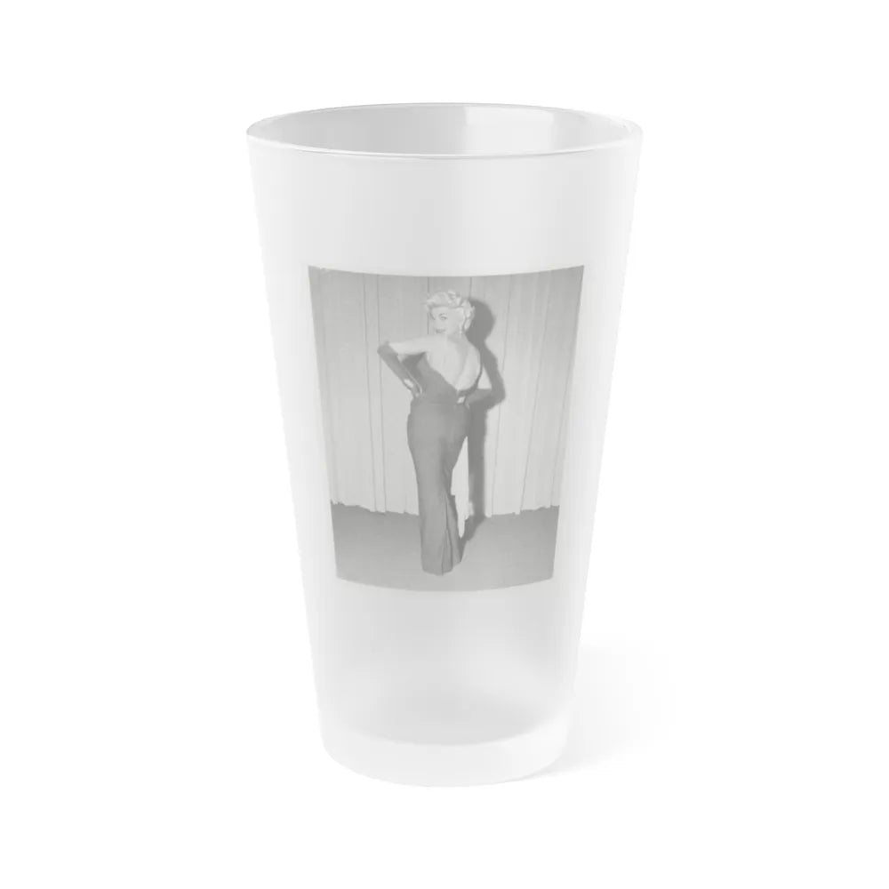 Barbara Nichols #243 (Vintage Female Icon) Frosted Pint Glass 16oz-16oz-Frosted-Go Mug Yourself