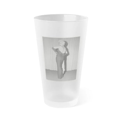 Barbara Nichols #243 (Vintage Female Icon) Frosted Pint Glass 16oz-16oz-Frosted-Go Mug Yourself