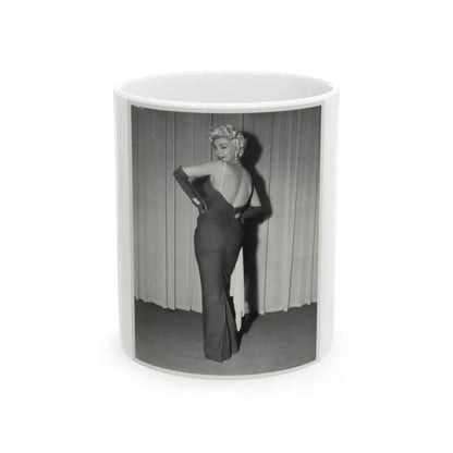 Barbara Nichols #243 (Vintage Female Icon) White Coffee Mug-11oz-Go Mug Yourself