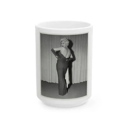 Barbara Nichols #243 (Vintage Female Icon) White Coffee Mug 15oz - Go Mug Yourself