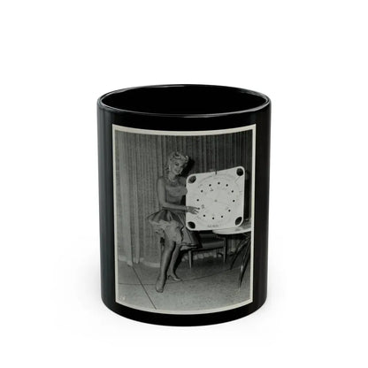 Barbara Nichols #244 (Vintage Female Icon) Black Coffee Mug 11oz - Go Mug Yourself