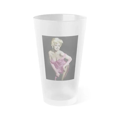 Barbara Nichols #25 (Vintage Female Icon) Frosted Pint Glass 16oz 16oz Frosted - Go Mug Yourself