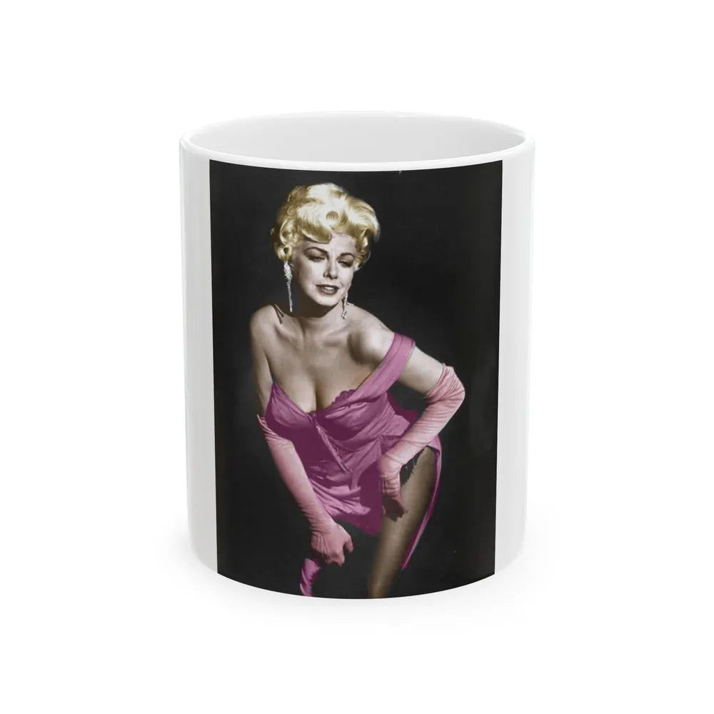 Barbara Nichols #25 (Vintage Female Icon) White Coffee Mug-11oz-Go Mug Yourself