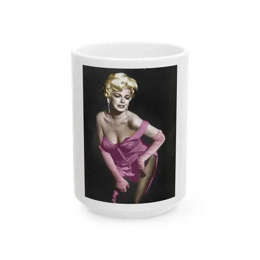 Barbara Nichols #25 (Vintage Female Icon) White Coffee Mug 15oz - Go Mug Yourself