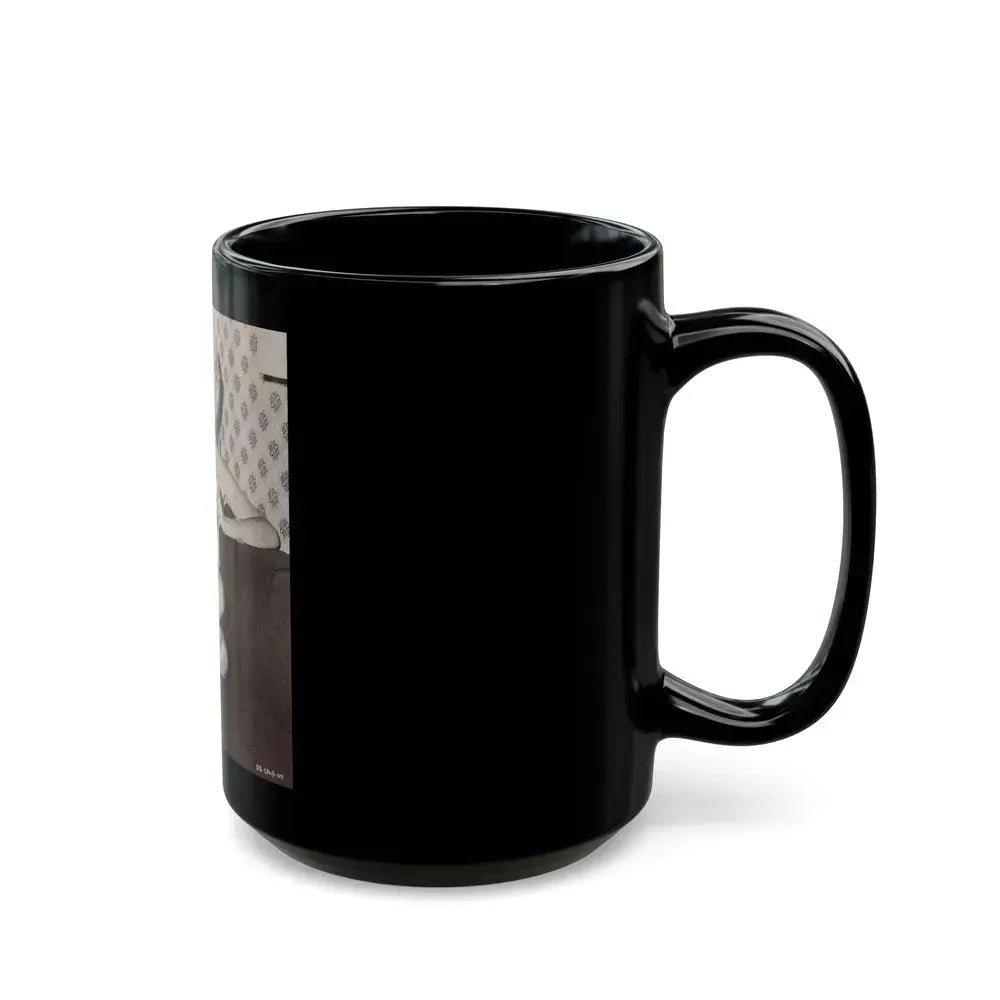 Barbara Nichols #256 (Vintage Female Icon) Black Coffee Mug - Go Mug Yourself