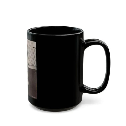 Barbara Nichols #256 (Vintage Female Icon) Black Coffee Mug - Go Mug Yourself