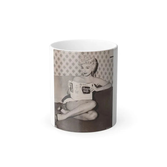 Barbara Nichols #256 (Vintage Female Icon) Color Changing Coffee Mug 11oz - Go Mug Yourself