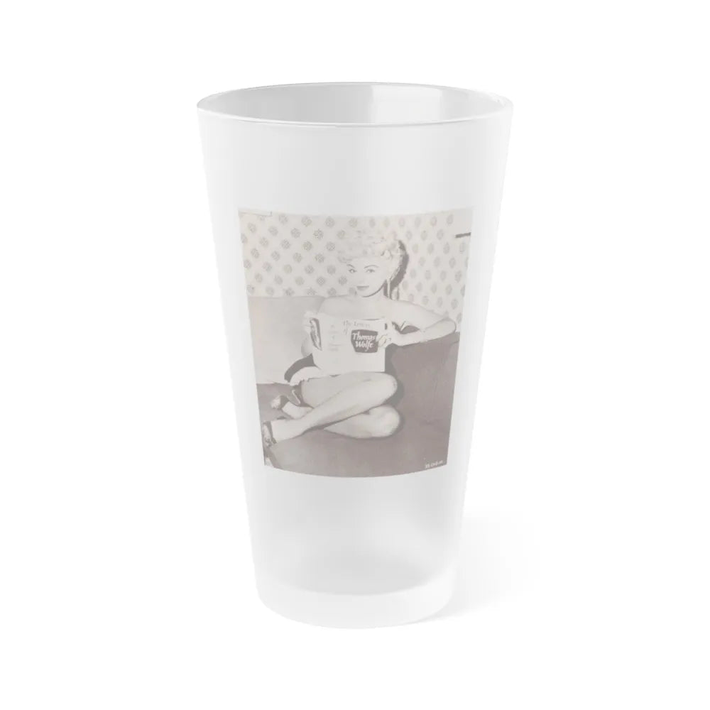 Barbara Nichols #256 (Vintage Female Icon) Frosted Pint Glass 16oz-16oz-Frosted-Go Mug Yourself