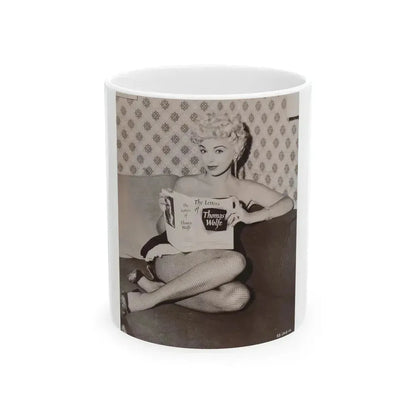 Barbara Nichols #256 (Vintage Female Icon) White Coffee Mug 11oz - Go Mug Yourself