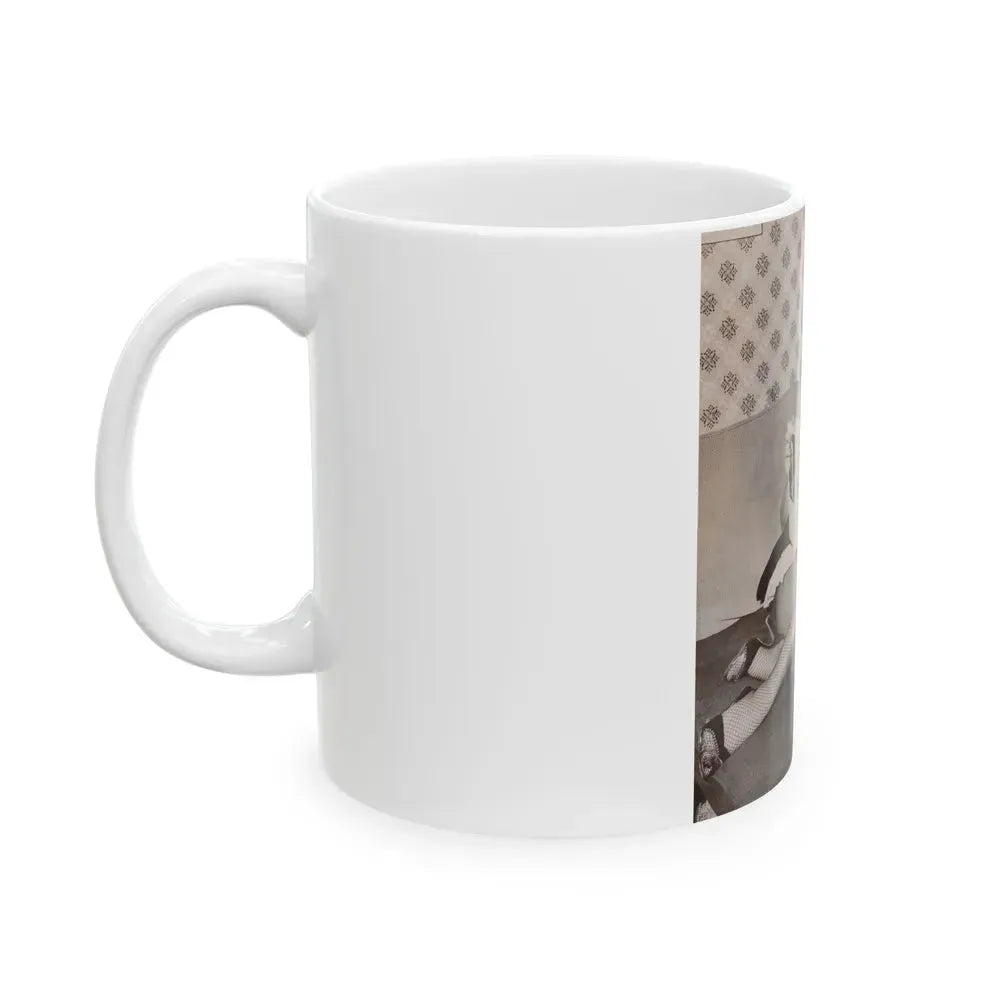 Barbara Nichols #256 (Vintage Female Icon) White Coffee Mug - Go Mug Yourself