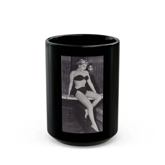 Barbara Nichols #257 (Vintage Female Icon) Black Coffee Mug 15oz - Go Mug Yourself