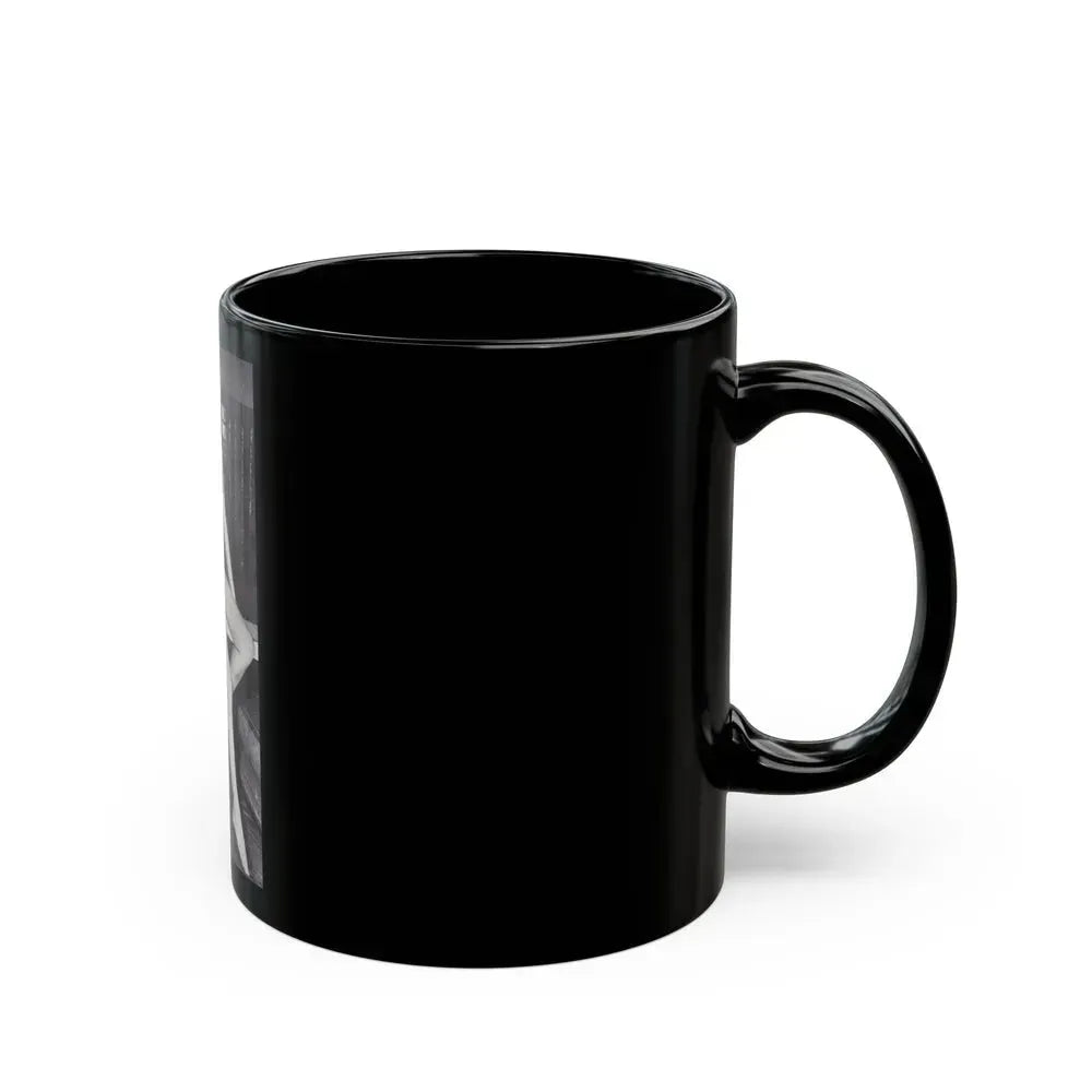 Barbara Nichols #257 (Vintage Female Icon) Black Coffee Mug - Go Mug Yourself