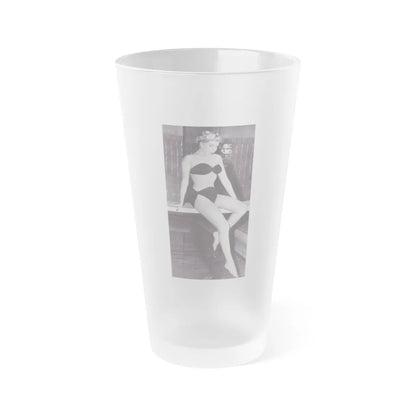 Barbara Nichols #257 (Vintage Female Icon) Frosted Pint Glass 16oz-16oz-Frosted-Go Mug Yourself