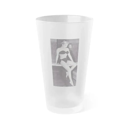 Barbara Nichols #257 (Vintage Female Icon) Frosted Pint Glass 16oz 16oz Frosted - Go Mug Yourself