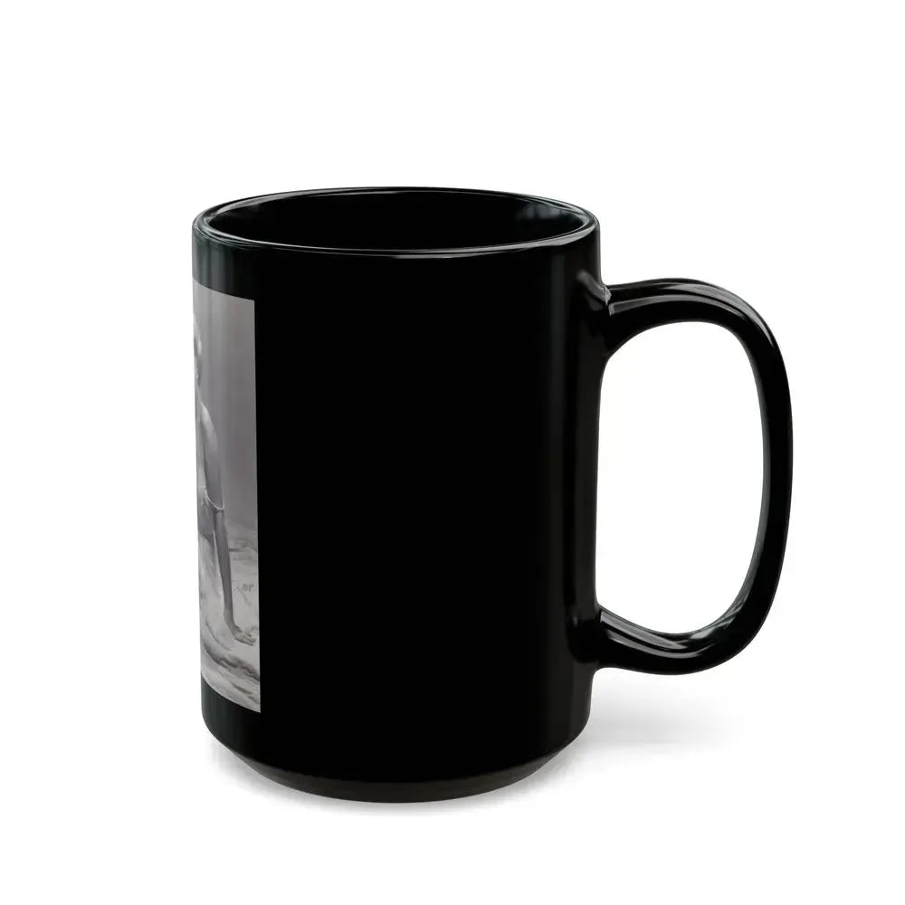 Barbara Nichols #258 (Vintage Female Icon) Black Coffee Mug - Go Mug Yourself