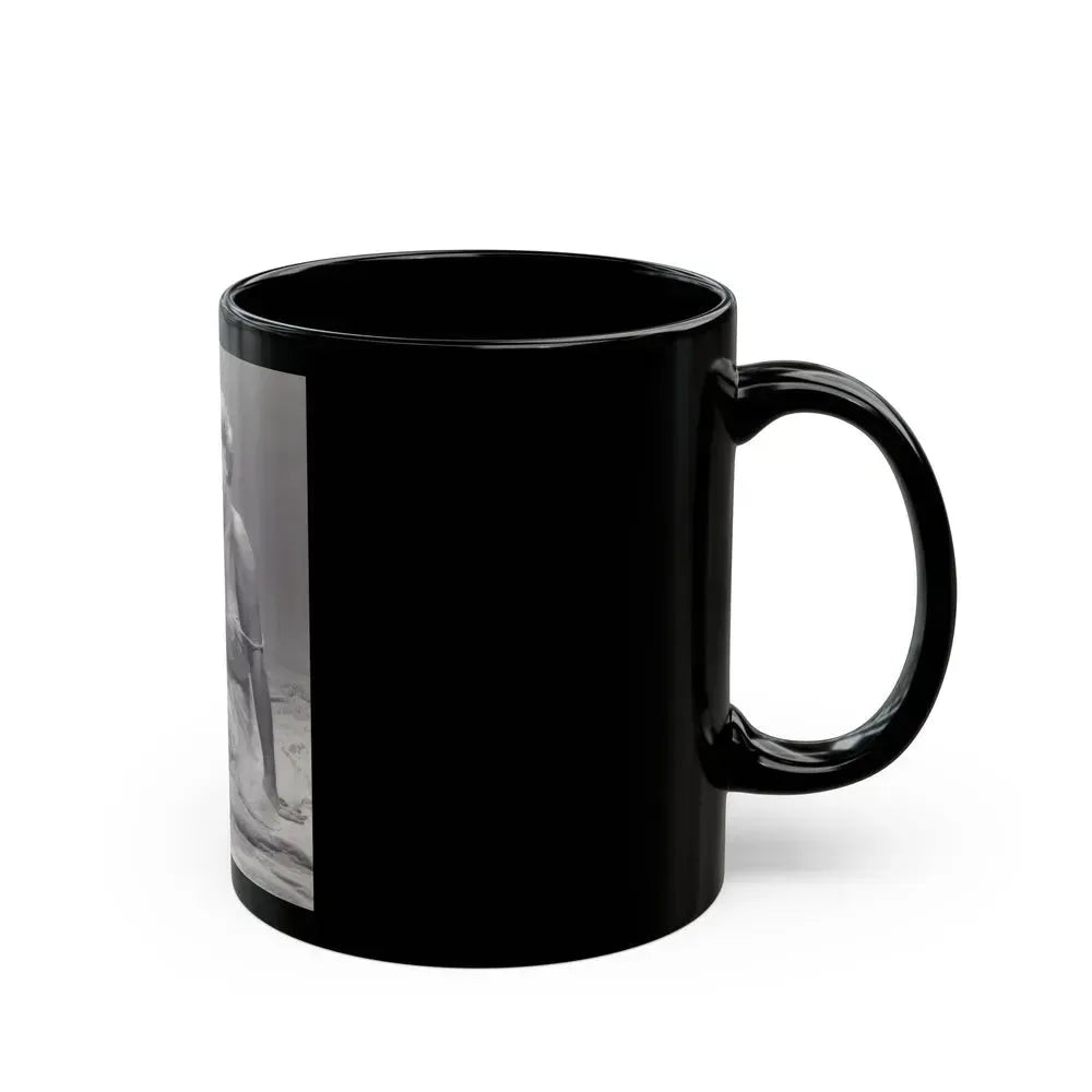 Barbara Nichols #258 (Vintage Female Icon) Black Coffee Mug - Go Mug Yourself
