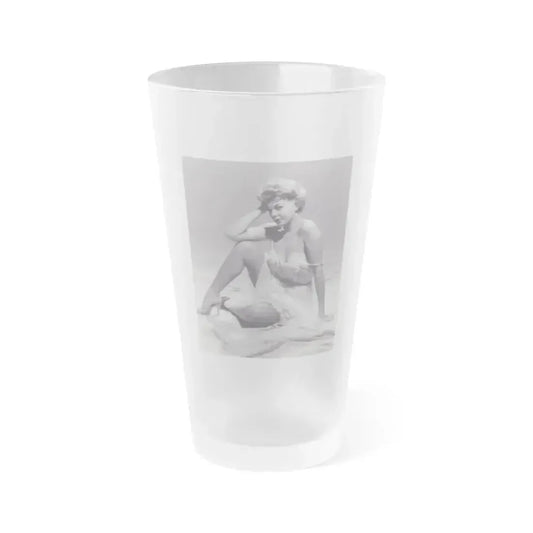 Barbara Nichols #258 (Vintage Female Icon) Frosted Pint Glass 16oz 16oz Frosted - Go Mug Yourself